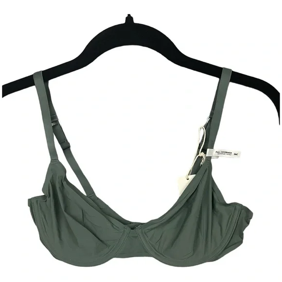 Aerie SMOOTHEZ Mesh Unlined Bra in Royal Palm 36C NWT - Picture 3 of 10